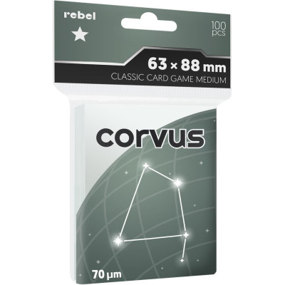 Koszulki na karty Rebel Corvus Medium (63x88 mm) 100 sztuk
