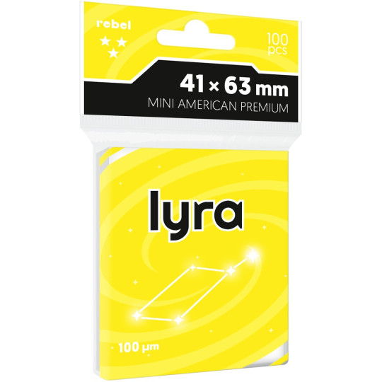 Koszulki na karty Rebel Lyra Premium (41x63 mm) 100 sztuk