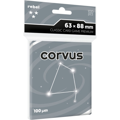 Koszulki na karty Rebel Corvus Premium (63x88 mm) 100 sztuk