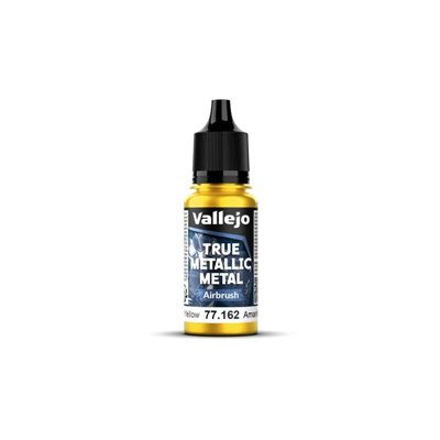 Vallejo True Metallic Metal Air 77162 Radiant Yellow 18ml