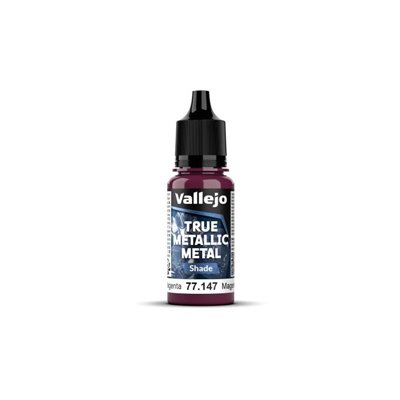 Vallejo True Metallic Metal Shade 77147 Crimson Magenta 18ml