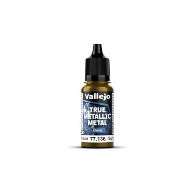 Vallejo True Metallic Metal Base 77136 Greenish Gold 18ml