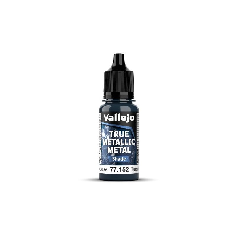 Vallejo True Metallic Metal Shade 77152 Hydra Turquoise 18ml