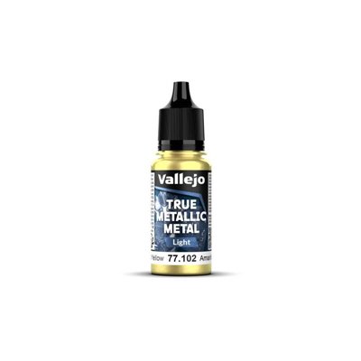 Vallejo True Metallic Metal Light 77102 Radiant Yellow 18ml