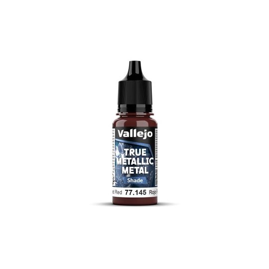 Vallejo True Metallic Metal Shade 77145 Forged Red 18ml