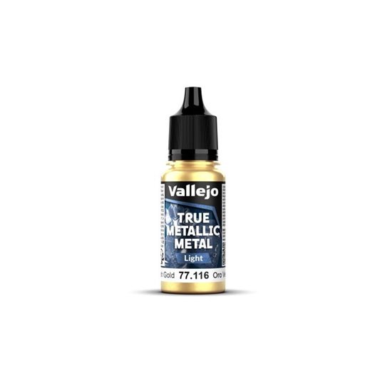 Vallejo True Metallic Metal Light 77116 Greenish Gold 18ml