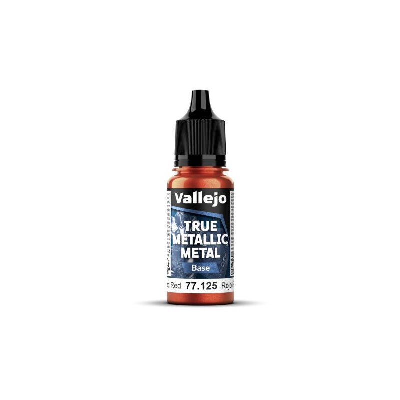 Vallejo True Metallic Metal Base 77125 Forged Red 18ml