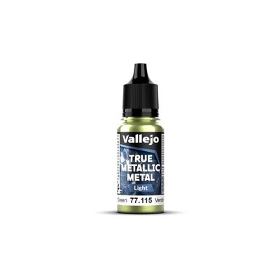 Vallejo True Metallic Metal Light 77115 Amber Green 18ml