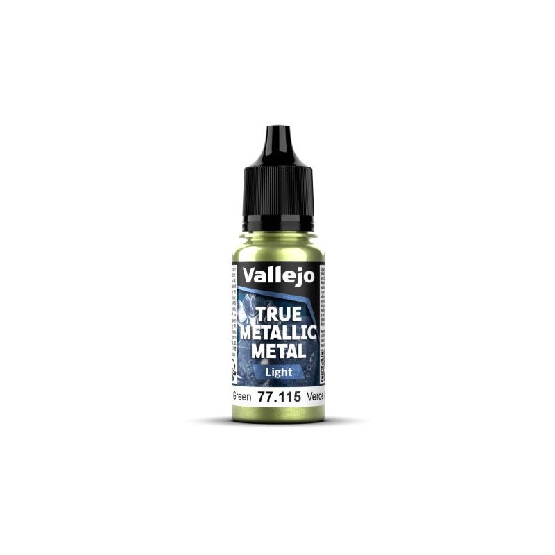 Vallejo True Metallic Metal Light 77115 Amber Green 18ml