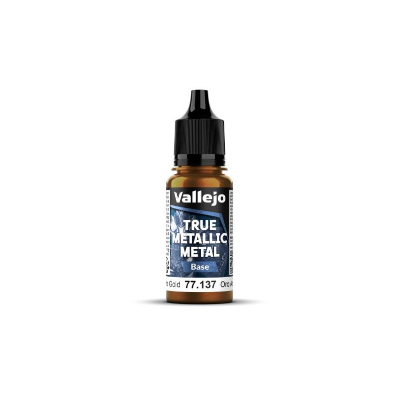 Vallejo True Metallic Metal Base 77137 Arcane Gold 18ml
