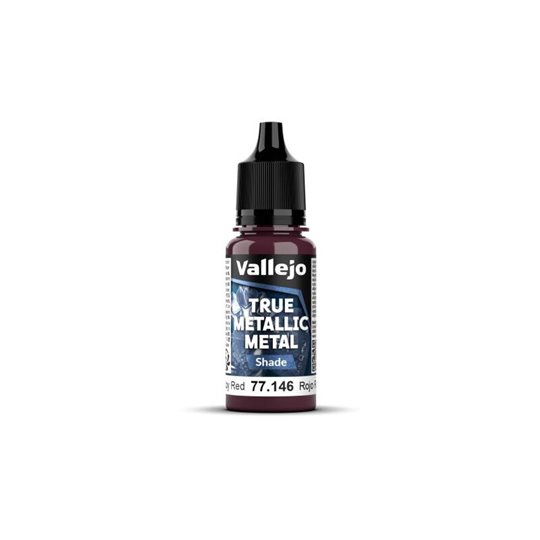 Vallejo True Metallic Metal Shade 77146 Ruby Red 18ml