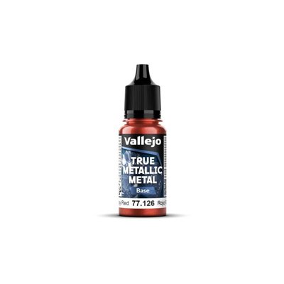 Vallejo True Metallic Metal Base 77126 Ruby Red 18ml