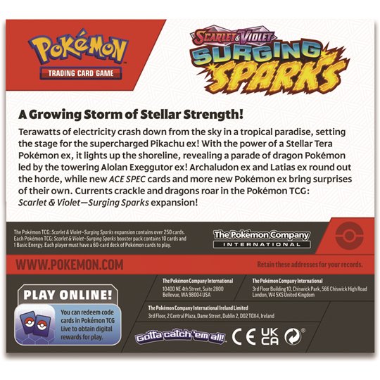 Pokémon TCG: Scarlet & Violet - Surging Sparks - Booster Display (36)