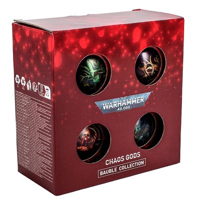Warhammer Baubles - 4 pack New chaos gods symbols