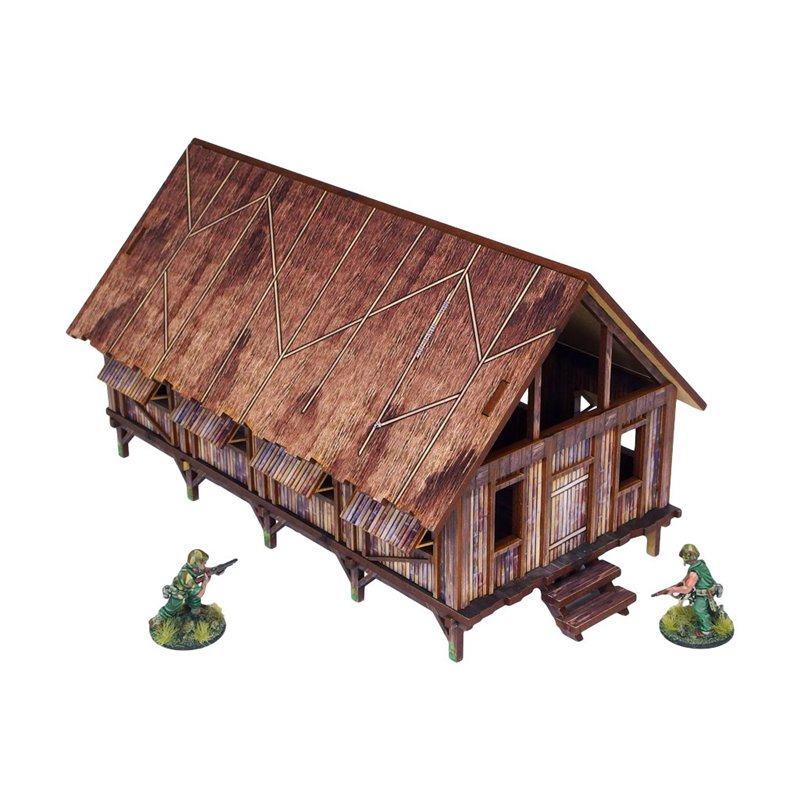 WW2 Pacific Barracks (1) PREPAINTED