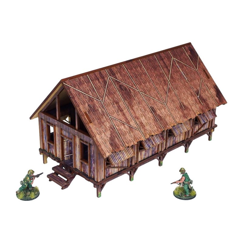 WW2 Pacific Barracks (1) PREPAINTED