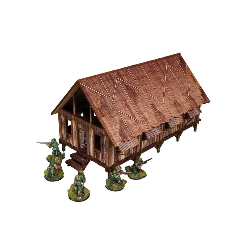 WW2 Pacific Barracks (1) PREPAINTED