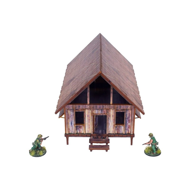 WW2 Pacific Barracks (1) PREPAINTED