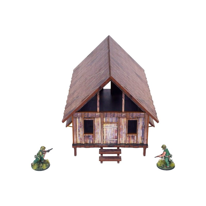 WW2 Pacific Barracks (1) PREPAINTED