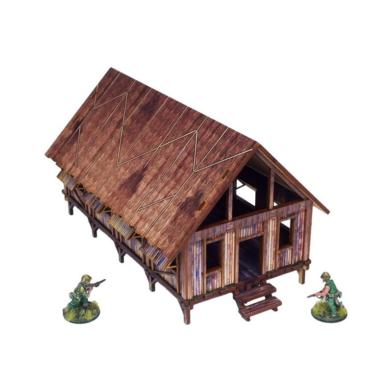 WW2 Pacific Barracks (1) PREPAINTED