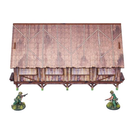 WW2 Pacific Barracks (1) PREPAINTED