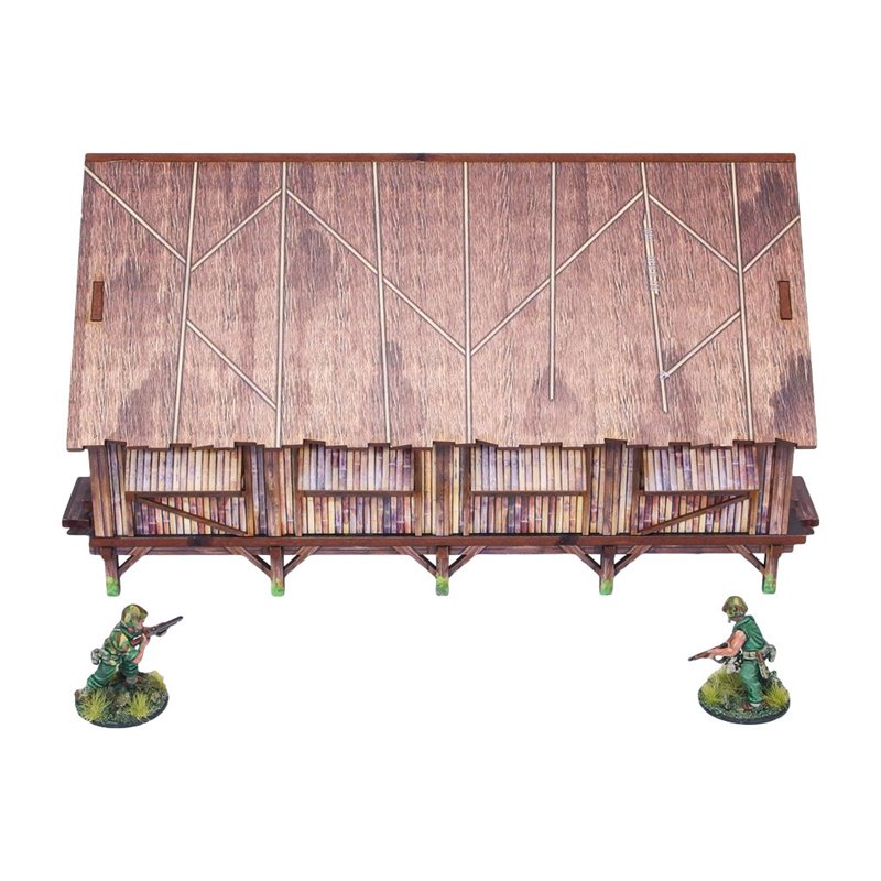 WW2 Pacific Barracks (1) PREPAINTED