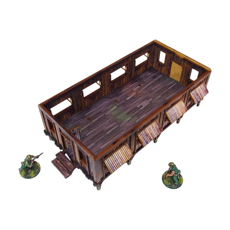 WW2 Pacific Barracks (1) PREPAINTED