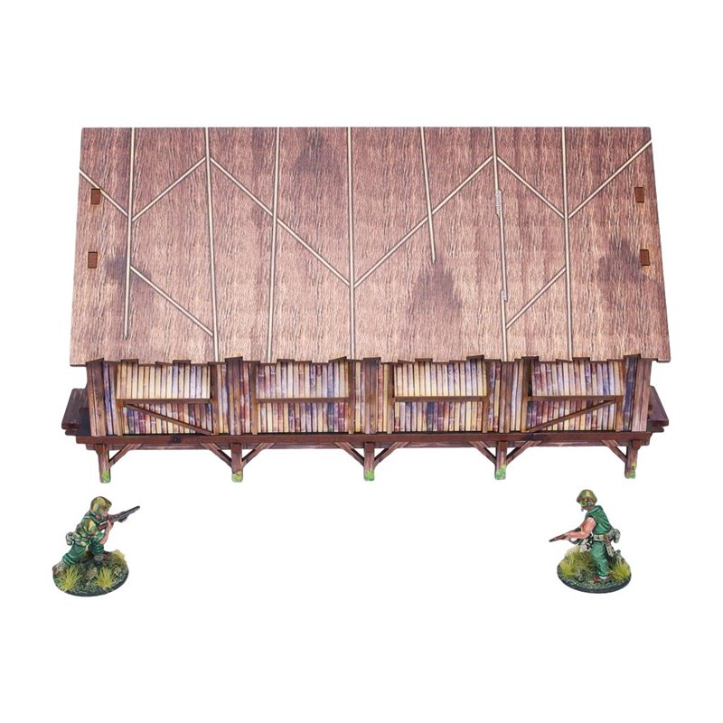 WW2 Pacific Barracks (1) PREPAINTED