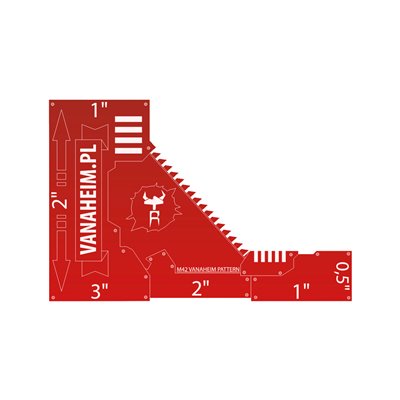 Miarka 3" M42 Vanaheim Pattern Czerwona