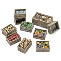 Wooden Food Crates 1:48
