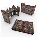 Matched Play Pre-Painted Foldable U-shaped Ruin - Orks
