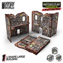 Matched Play Pre-Painted Foldable Large L-shaped Ruin - Orks