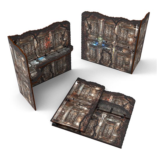 Matched Play Pre-Painted Foldable Large L-shaped Ruin - Sci-fi