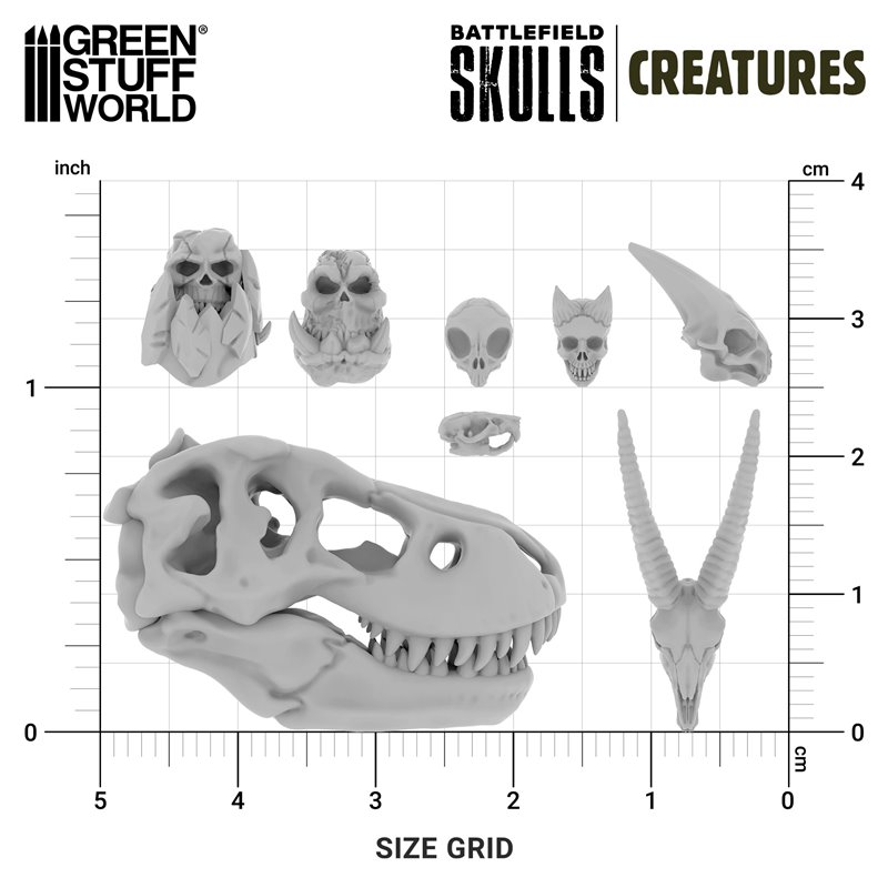 300x Battlefield Creature Skulls 1:48-1:35