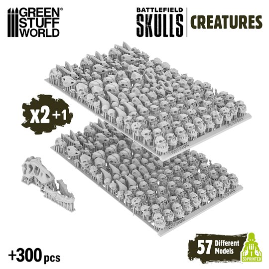 300x Battlefield Creature Skulls 1:48-1:35