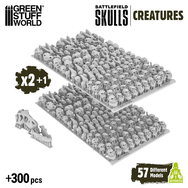 300x Battlefield Creature Skulls 1:48-1:35
