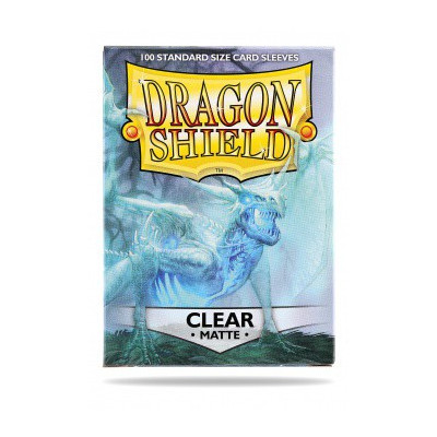 Dragon Shield Standard Sleeves - Matte Clear (100 Sleeves)