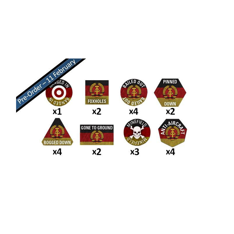 Team Yankee East German Token Set (Pre-order)