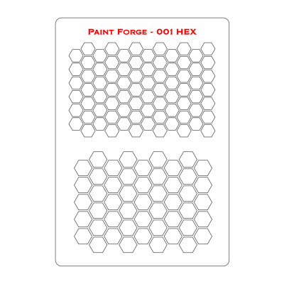PaintForge Wzornik Malarski Rozmiar M: Hex 1