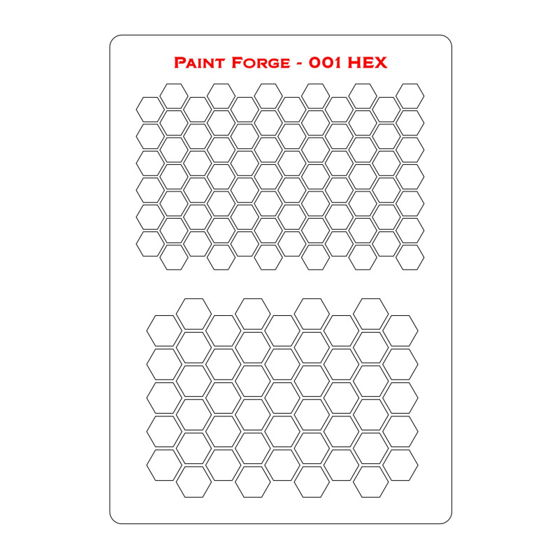 PaintForge Wzornik Malarski Rozmiar M: Hex 1