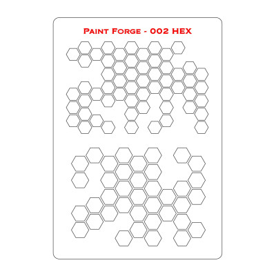 PaintForge Wzornik Malarski Rozmiar L: Hex 2