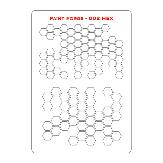 PaintForge Wzornik Malarski Rozmiar M: Hex 2