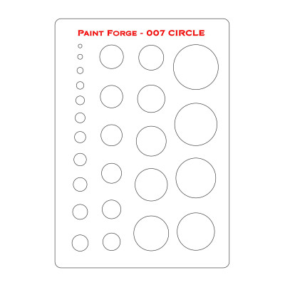 PaintForge Wzornik Malarski Rozmiar M: Circle