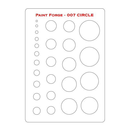 PaintForge Wzornik Malarski Rozmiar M: Circle