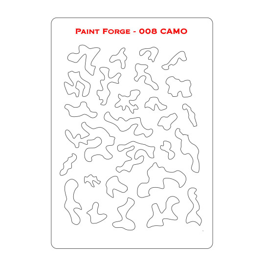 PaintForge Wzornik Malarski Rozmiar L: Camo