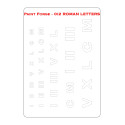 PaintForge Wzornik Malarski Rozmiar L: Roman Letters