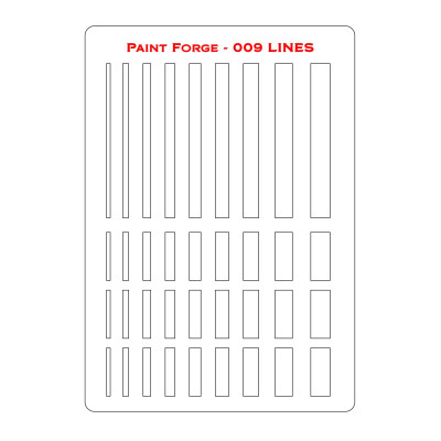 PaintForge Wzornik Malarski Rozmiar M: Lines