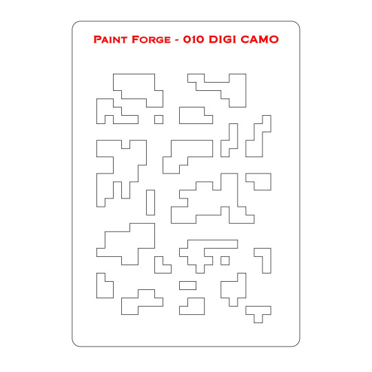 PaintForge Wzornik Malarski Rozmiar M: Digi Camo
