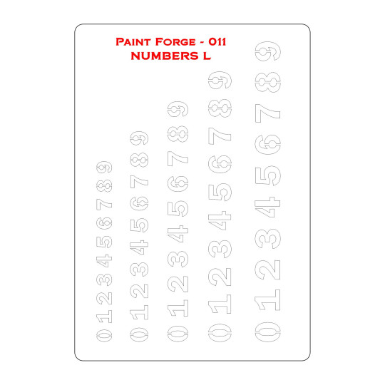 PaintForge Wzornik Malarski Rozmiar M: Numbers