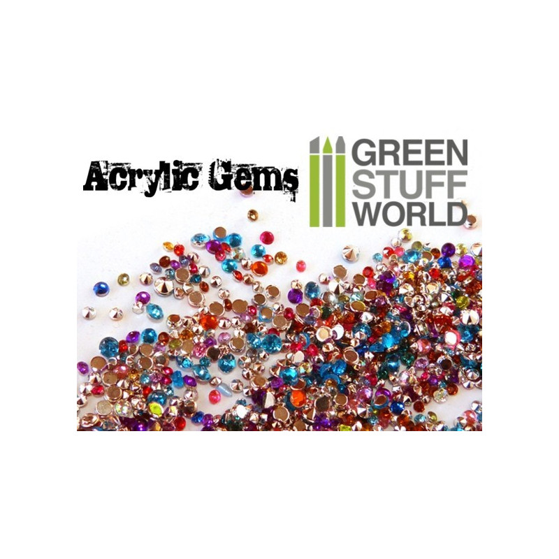 Micro Acrylic Gems - 1mm to 2.5mm